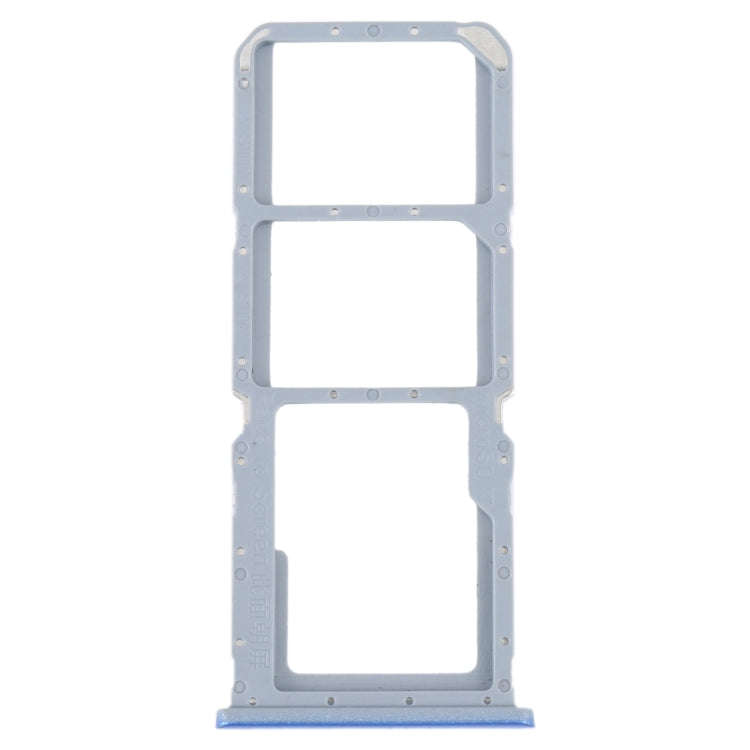 For OPPO A55 5G / A53S 5G SIM Card Tray + SIM Card Tray + Micro SD Card Tray (Blue)