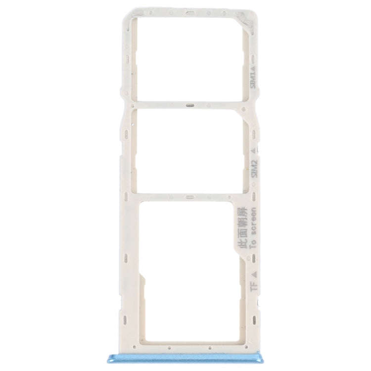 For OPPO A16K SIM Card Tray + SIM Card Tray + Micro SD Card Tray (Blue)