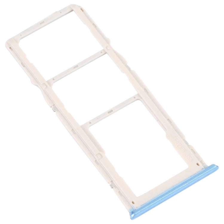 For OPPO A16K SIM Card Tray + SIM Card Tray + Micro SD Card Tray (Blue)