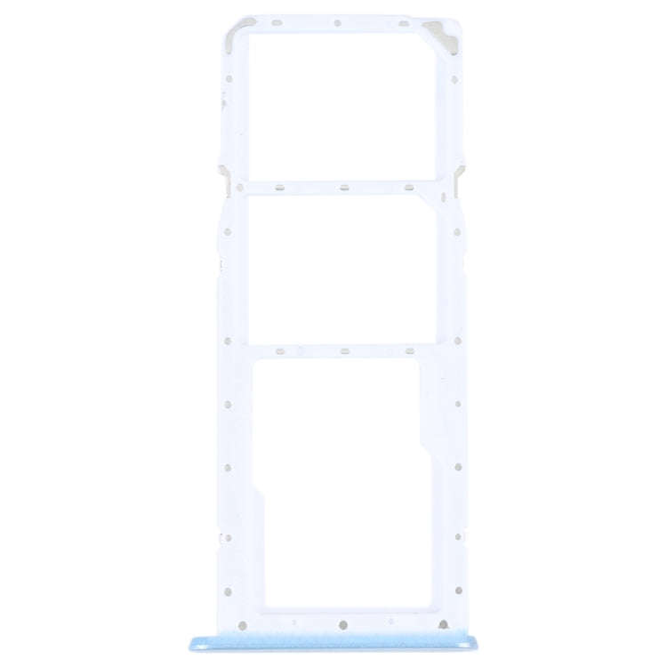 For OPPO A17 SIM Card Tray + SIM Card Tray + Micro SD Card Tray (Blue)