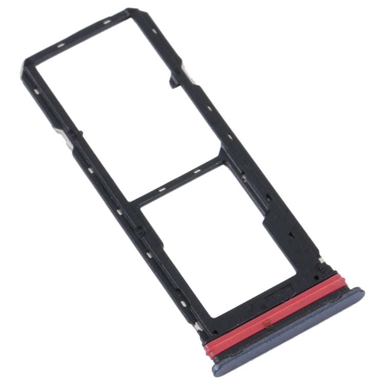 For vivo Y35 4G SIM Card Tray + SIM Card Tray + Micro SD Card Tray (Black)