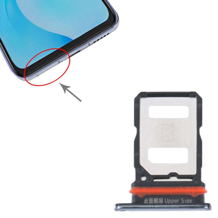 For vivo S7 / V20 Pro SIM Card Tray + SIM Card Tray (Black)