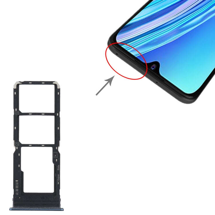 For vivo Y21 2021 / Y21S / Y21T / Y21T India SIM Card Tray + SIM Card Tray + Micro SD Card Tray (...