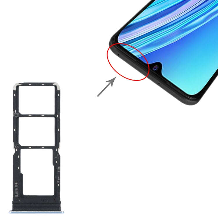 For vivo Y21 2021 / Y21S / Y21T / Y21T India SIM Card Tray + SIM Card Tray + Micro SD Card Tray (...