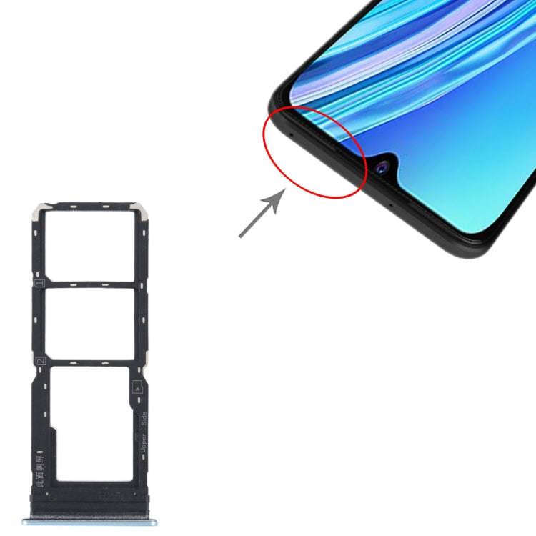 For vivo Y21 2021 / Y21S / Y21T / Y21T India SIM Card Tray + SIM Card Tray + Micro SD Card Tray (...