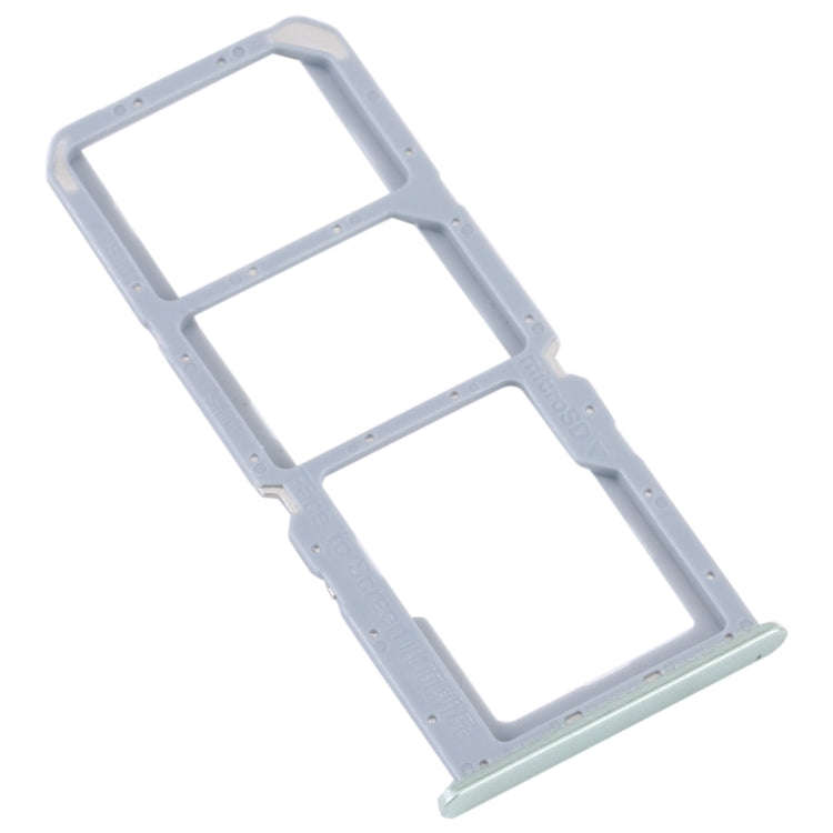 For Realme C30 SIM Card Tray + SIM Card Tray + Micro SD Card Tray (Green)