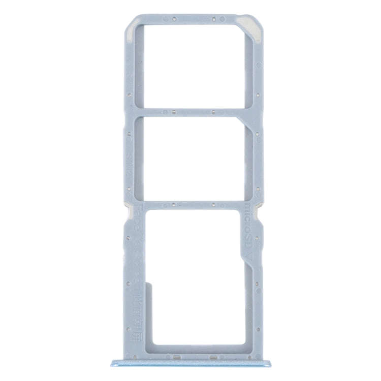 For Realme C30 SIM Card Tray + SIM Card Tray + Micro SD Card Tray (Blue)