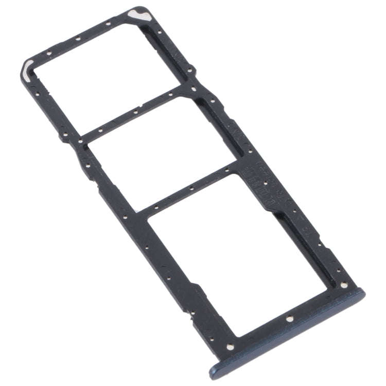 For Realme C31 SIM Card Tray + SIM Card Tray + Micro SD Card Tray (Black)