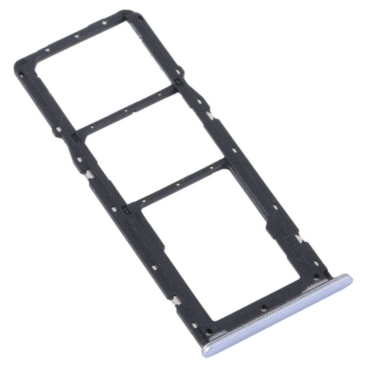 For Realme C31 SIM Card Tray + SIM Card Tray + Micro SD Card Tray (Silver)