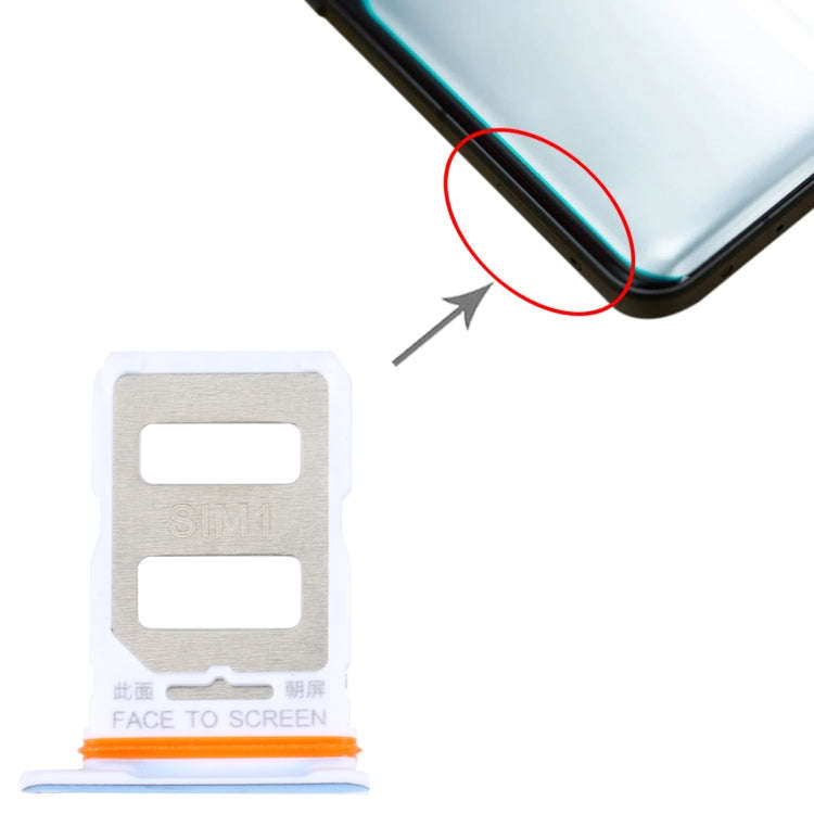 For Xiaomi Redmi K50 Ultra / 12T / 12T Pro SIM Card Tray + SIM Card Tray(Blue)