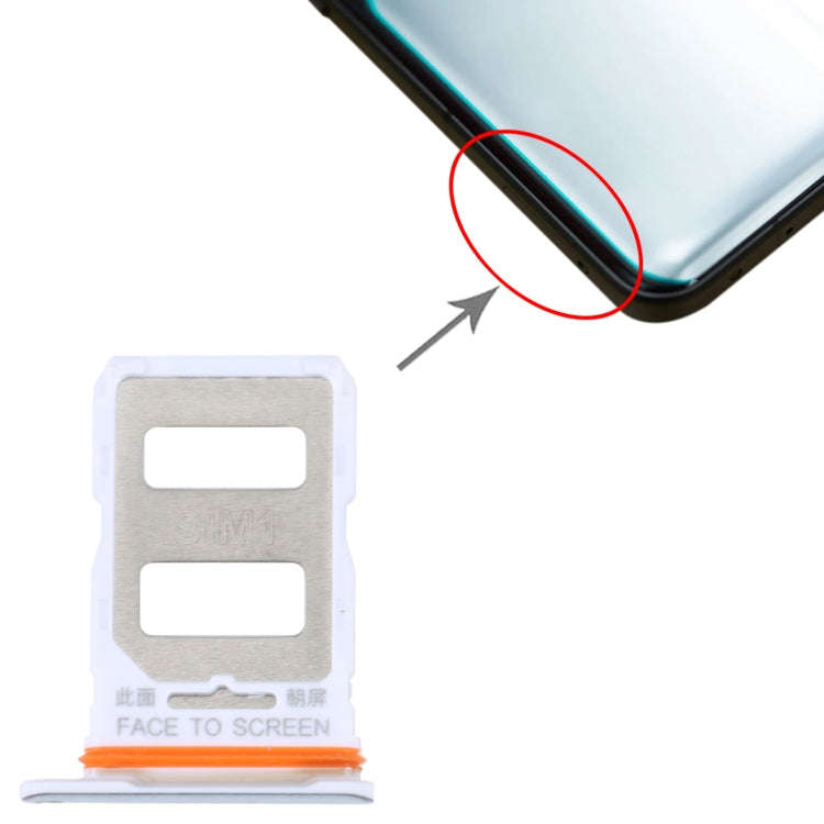 For Xiaomi Redmi K50 Ultra / 12T / 12T Pro SIM Card Tray + SIM Card Tray(Silver)