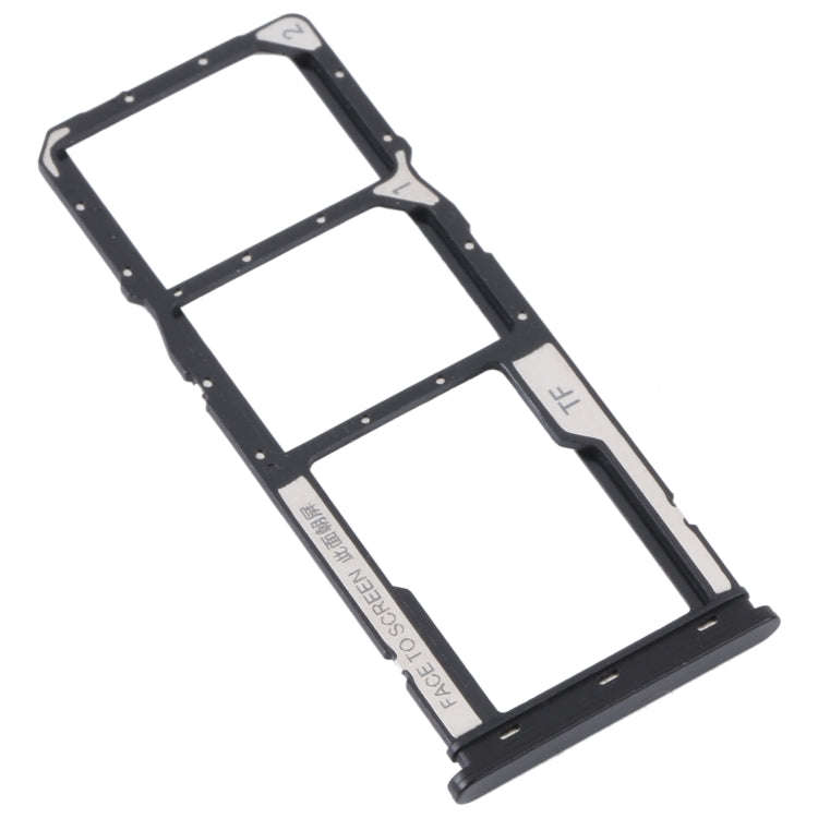 For Xiaomi Redmi A1 2022 / Redmi A1+ SIM Card Tray + SIM Card Tray + Micro SD Card Tray (Black)