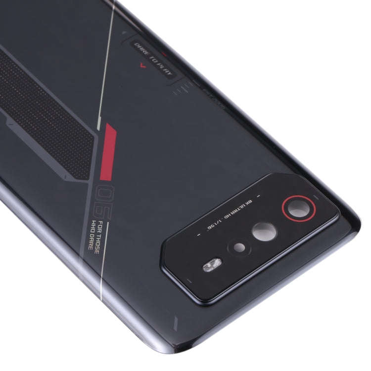 Original Glass Battery Back Cover for Asus ROG Phone 6 AI2201-C AI2201-F(Black)