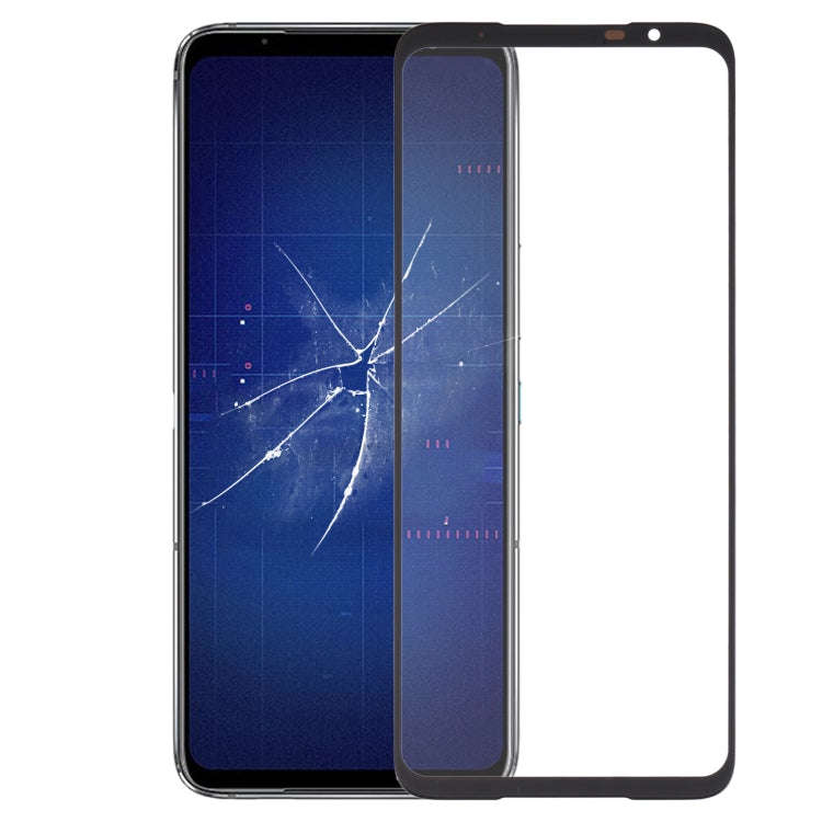 For Asus ROG Phone 6 AI2201-C AI2201-F Front Screen Outer Glass Lens with OCA Optically Clear Adh...