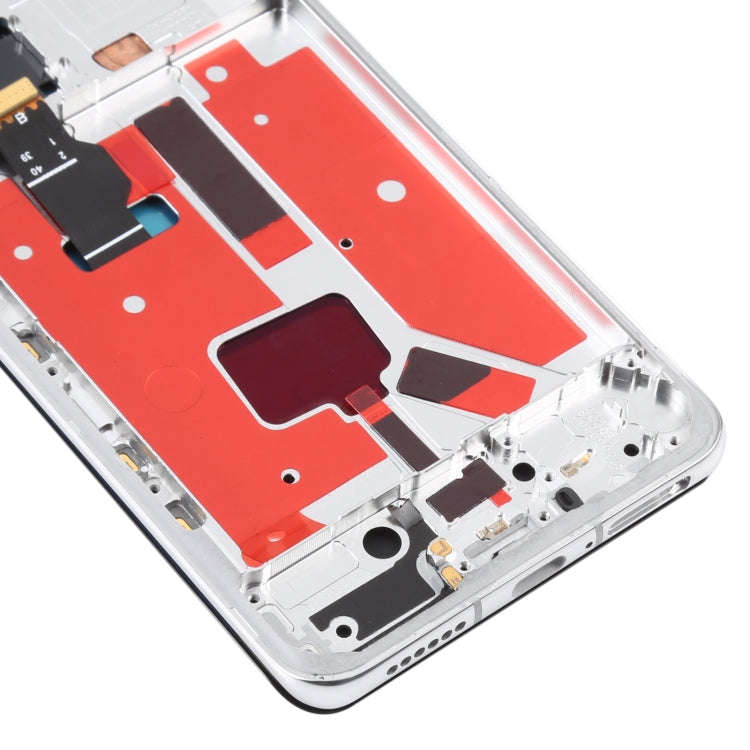 Original LCD Screen For Huawei P40 Pro Digitizer Full Assembly with Frame (Silver)