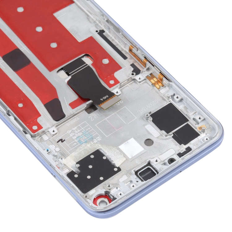 Original LCD Screen For Huawei Nova 7 SE / Honor 30S Digitizer Full Assembly with Frame(Silver)