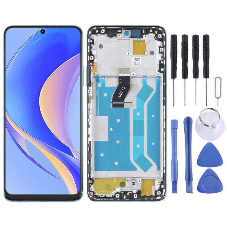 Original LCD Screen For Huawei Nova Y90 / Enjoy 50 Pro Digitizer Full Assembly with Frame(Green)