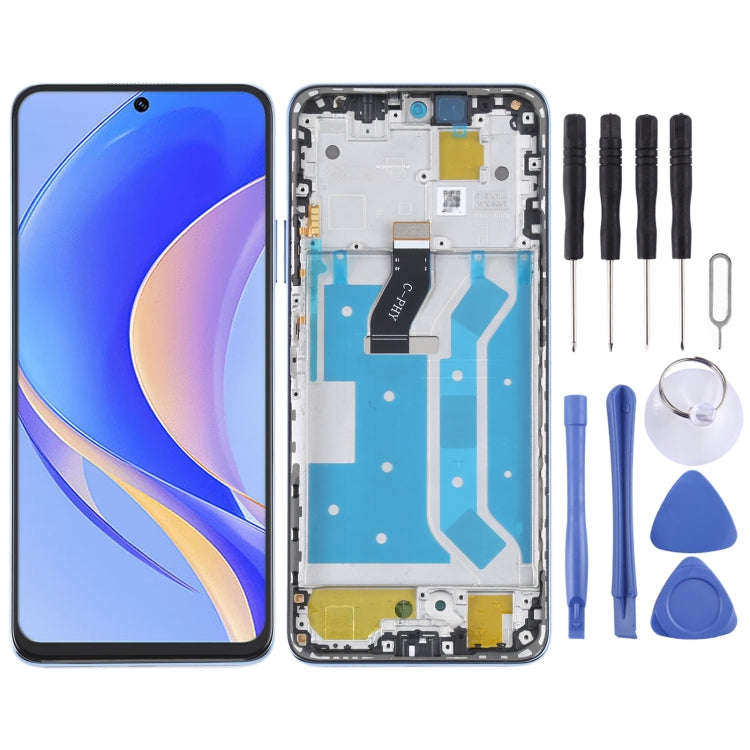 Original LCD Screen For Huawei Nova Y90 / Enjoy 50 Pro Digitizer Full Assembly with Frame(Blue)