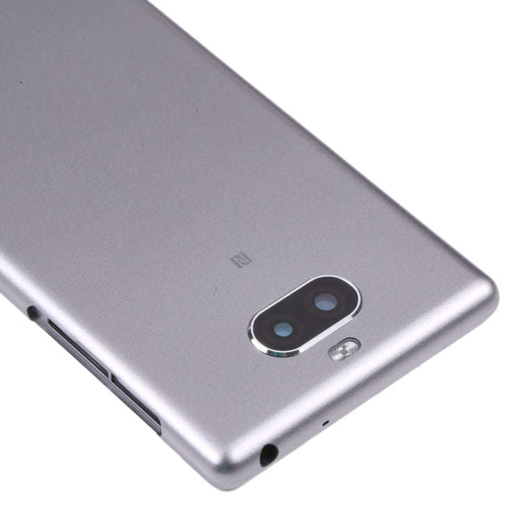 For Sony Xperia 10 Original Battery Back Cover(Silver)