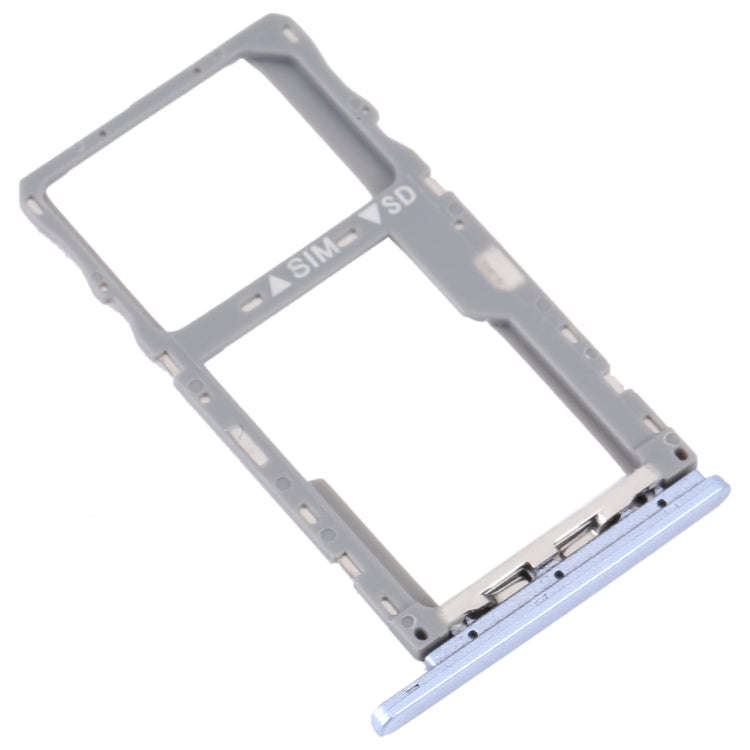 For TCL 10 SE T766H Original SIM Card Tray + SIM / Micro SD Card Tray(Purple)