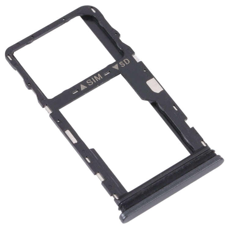 For TCL 30 XE 5G T767W Original SIM Card Tray + Micro SD Card Tray(Black)