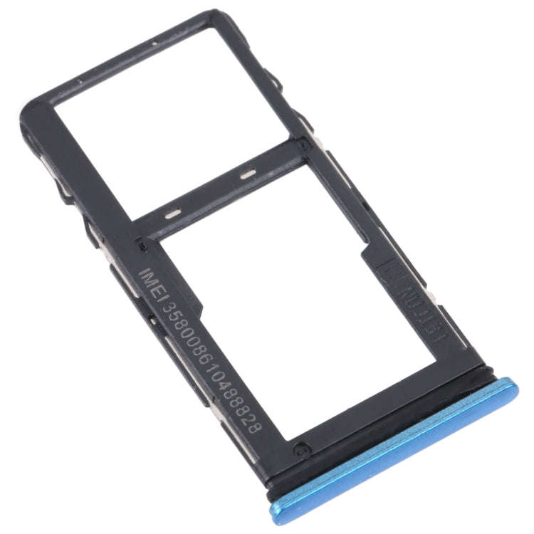 For TCL 20 5G Original SIM Card Tray + SIM / Micro SD Card Tray(Blue)
