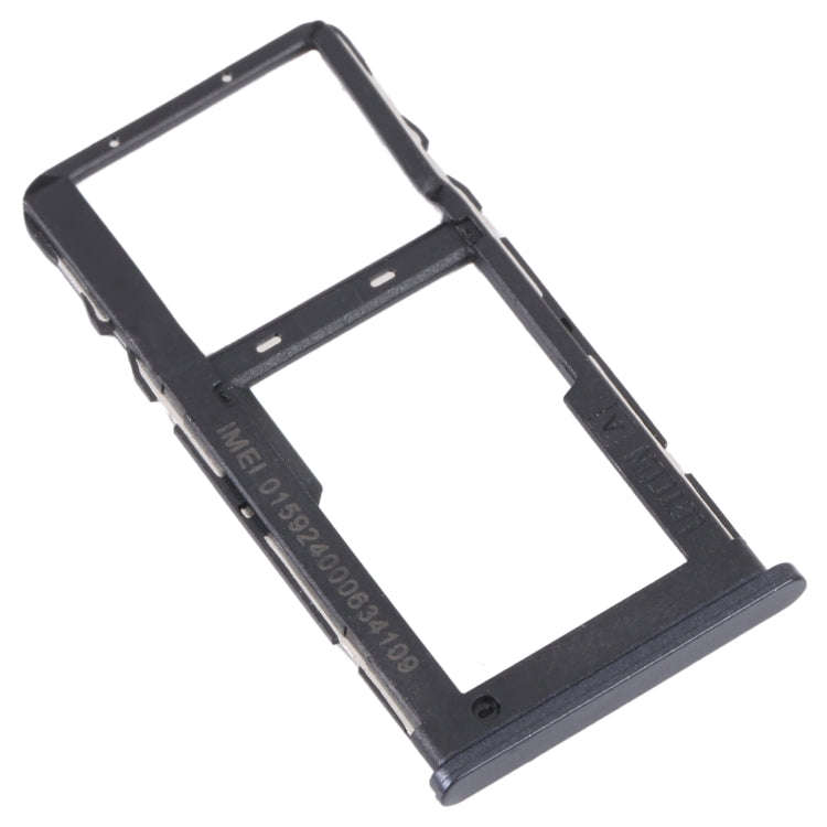 For TCL 20 R 5G Original SIM Card Tray + Micro SD Card Tray(Black)