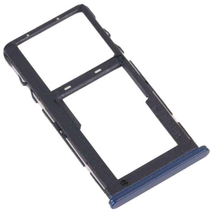 For TCL 20 R 5G Original SIM Card Tray + Micro SD Card Tray(Blue)