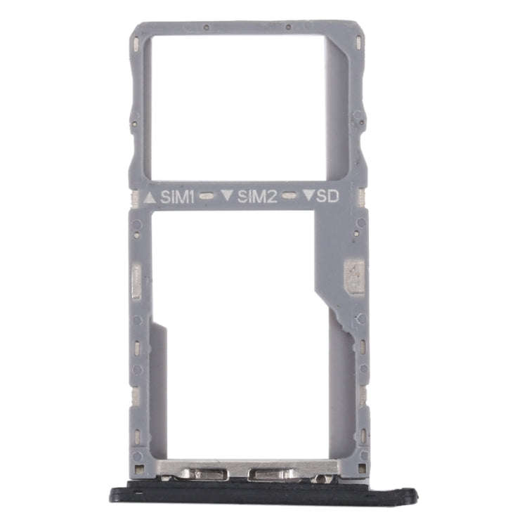 For Alcatel 1V 2020 Original SIM Card Tray + SIM / Micro SD Card Tray (Black)