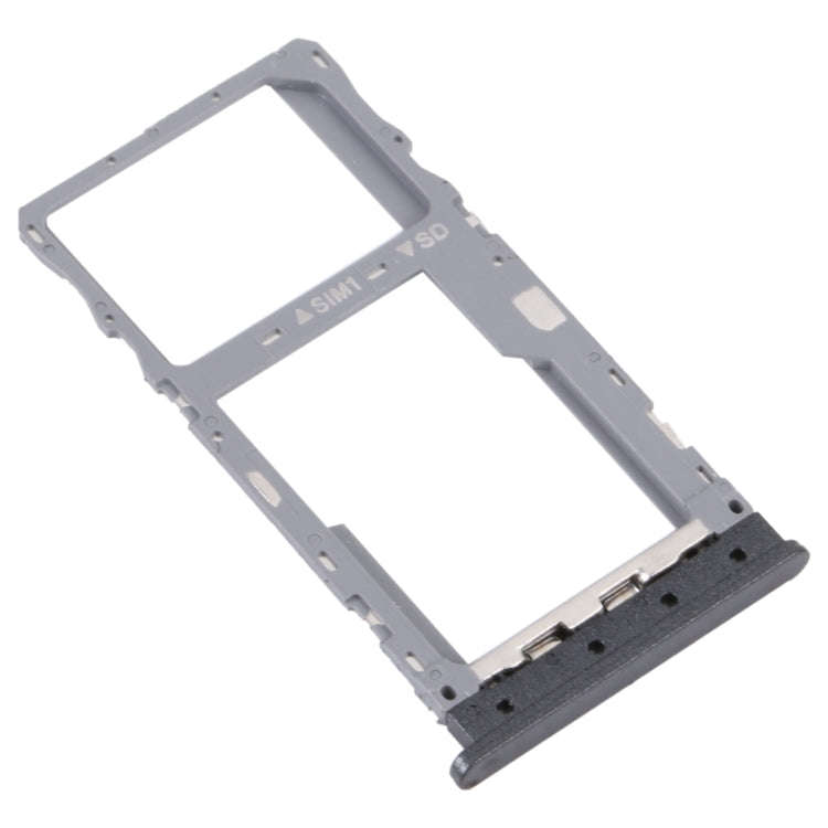For T-Mobile REVVL 4 4G Original SIM Card Tray + Micro SD Card Tray(Black)