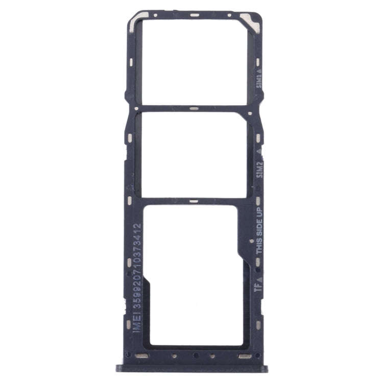 For Alcatel 1V 2021 Original SIM Card Tray + SIM Card Tray + Micro SD Card Tray(Blue)