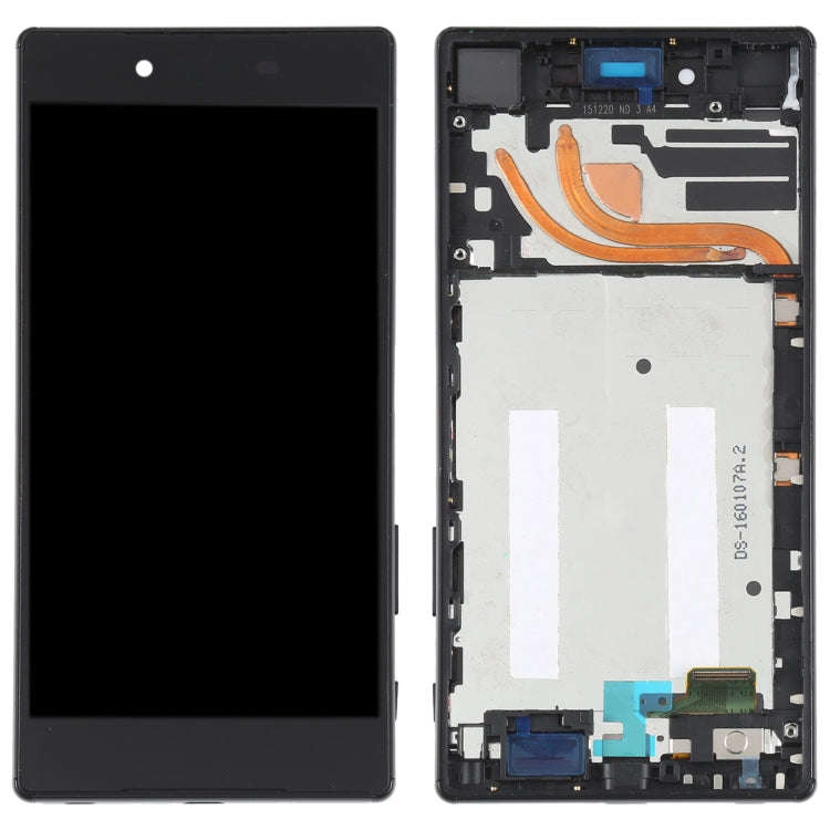 Original LCD Screen For Sony Xperia Z5 Premium E6853 Digitizer Full Assembly with Frame(Black)