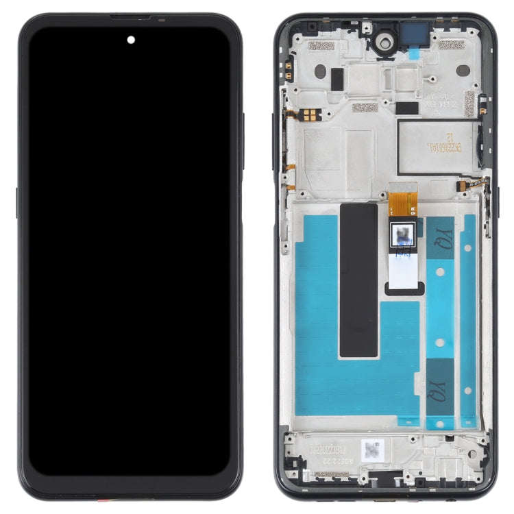 OEM LCD Screen For Nokia X100 Digitizer Full Assembly with Frame(Black)