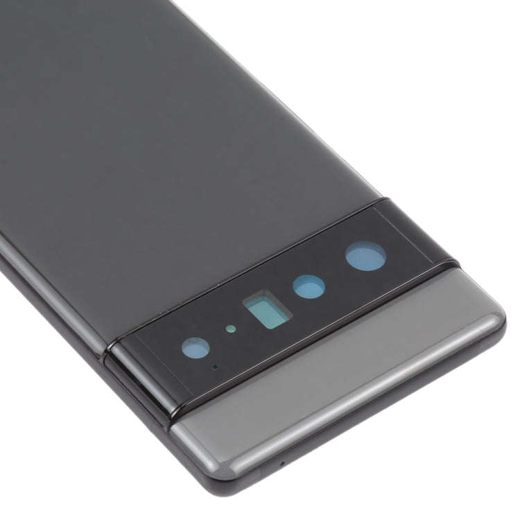 For Google Pixel 6 Pro Battery Back Cover with Middle Frame(Black)