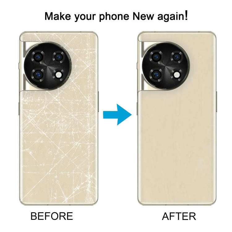 For OnePlus 11 PBH110 Original Battery Back Cover with Camera Lens Cover(Gold)
