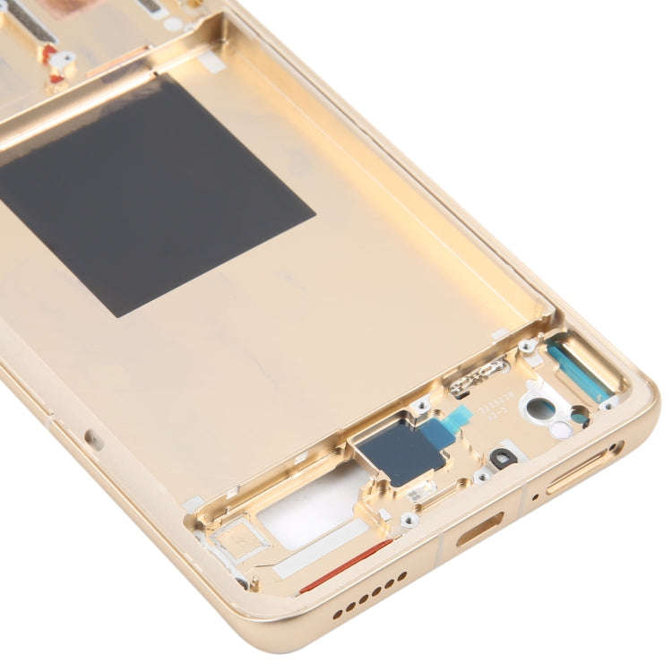 For Xiaomi 12S Ultra Original Front Housing LCD Frame Bezel Plate (Gold)