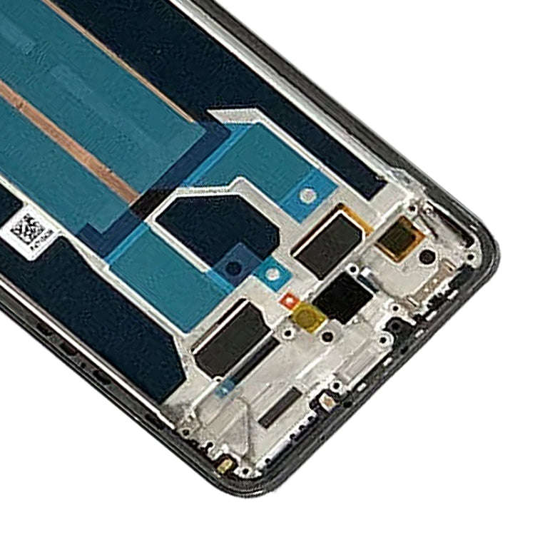AMOLED LCD Screen for OnePlus Nord 2T CPH2399 CPH2401 Digitizer Full Assembly with Frame (Black)