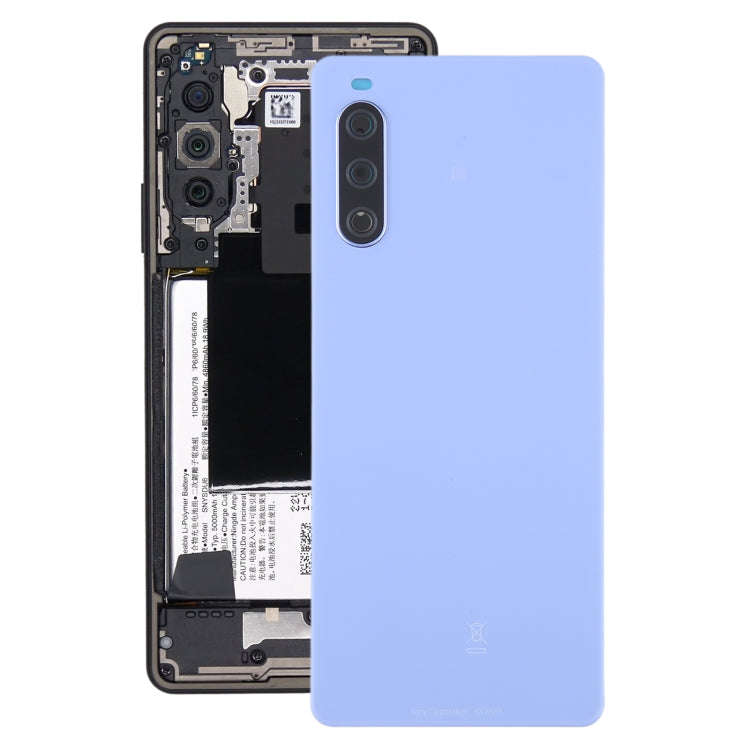 For Sony Xperia 10 IV Original Battery Back Cover(Purple)