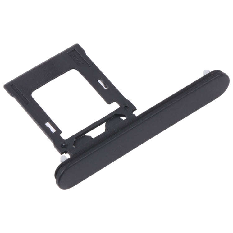 For Sony Xperia XZ1 Compact Original SIM Card Tray + Micro SD Card Tray (Black)