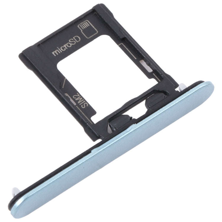 For Sony Xperia XZ1 Compact Original SIM Card Tray + Micro SD Card Tray (Blue)