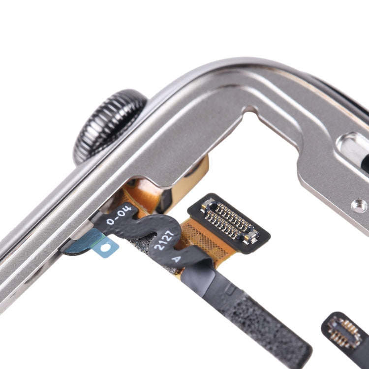 For Apple Watch Series 7 45mm Stainless Steel Middle Frame Bezel Plate with Loudspeaker / Power /...