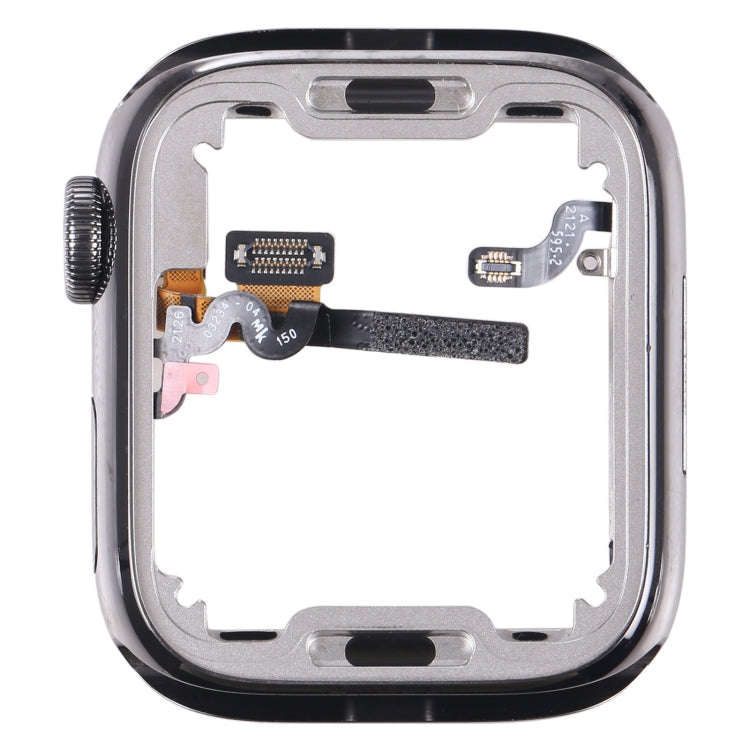 For Apple Watch Series 7 41mm Stainless Steel Middle Frame Bezel Plate with Loudspeaker / Power /...