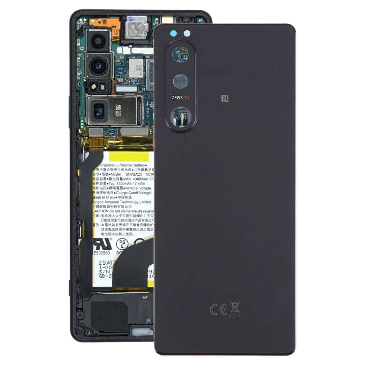 For Sony Xperia 5 III Original Battery Back Cover with Camera Lens Cover(Black)