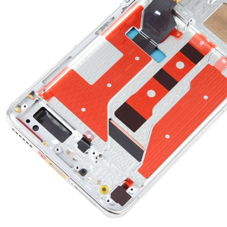 Original LCD Screen For Honor Magic4 Digitizer Full Assembly with Frame(Silver)