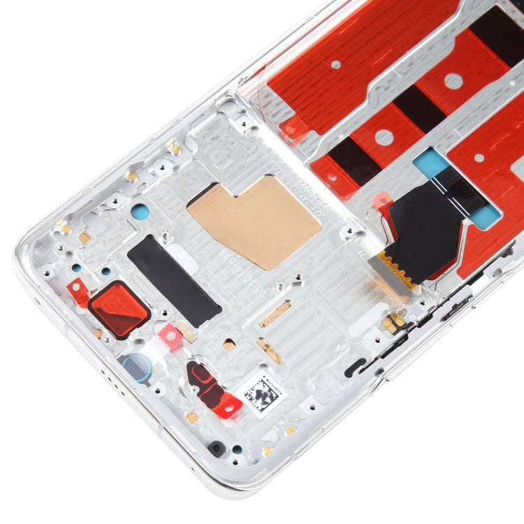 Original LCD Screen For Honor Magic4 Digitizer Full Assembly with Frame(Silver)
