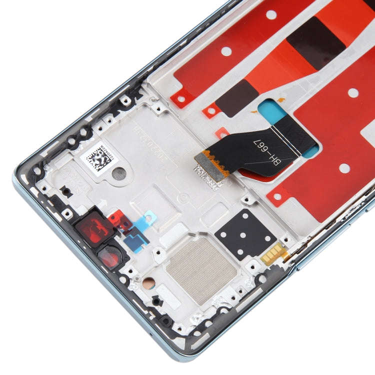 Original LCD Screen For Honor 70 Digitizer Full Assembly with Frame(Green)