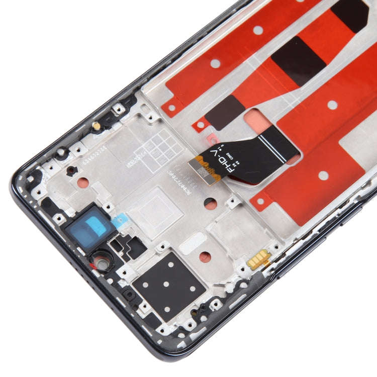Original LCD Screen For Honor 60 Pro Digitizer Full Assembly with Frame(Black)