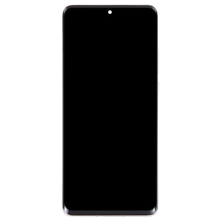 Original LCD Screen For Huawei P50 Pro Digitizer Full Assembly with Frame(Silver)