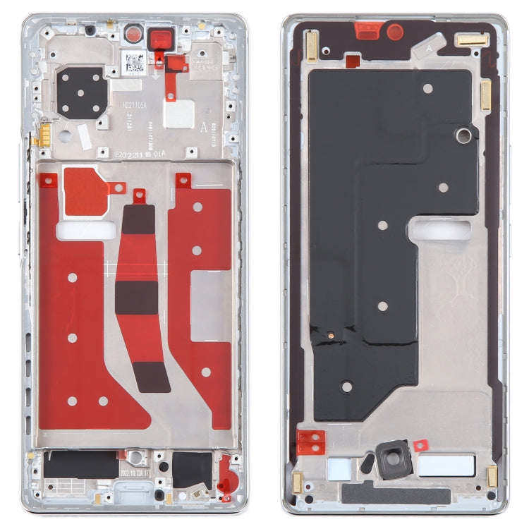 For Honor 80 Front Housing LCD Frame Bezel Plate(Silver)