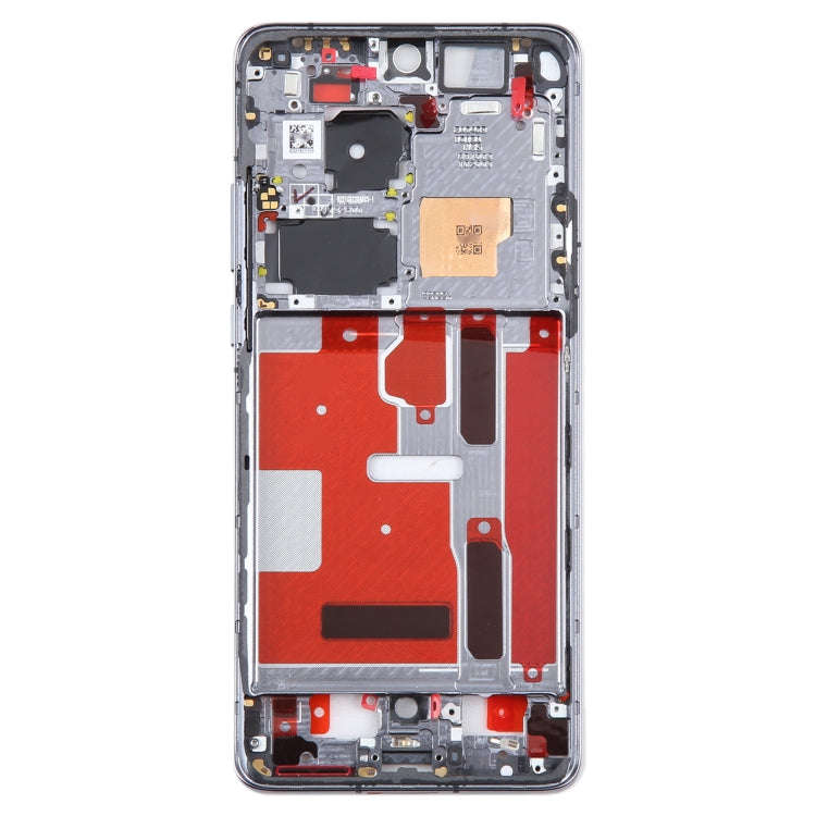 For Huawei P50 Pro Front Housing LCD Frame Bezel Plate(Black)